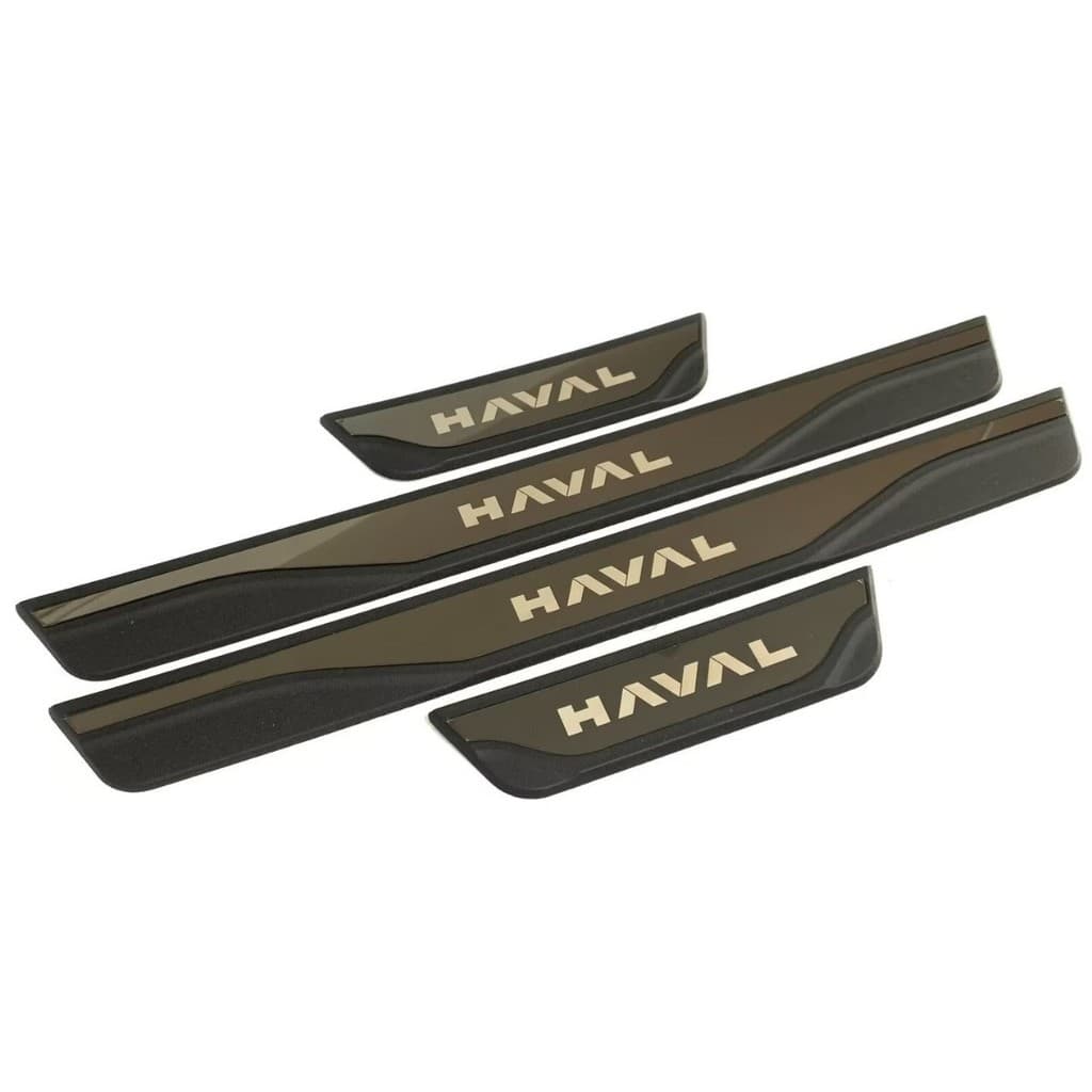 Aço Inoxidável Guarnição de Soleira Proteção de Porta de Carro para GWM Haval H9, Conjunto de 4 peças