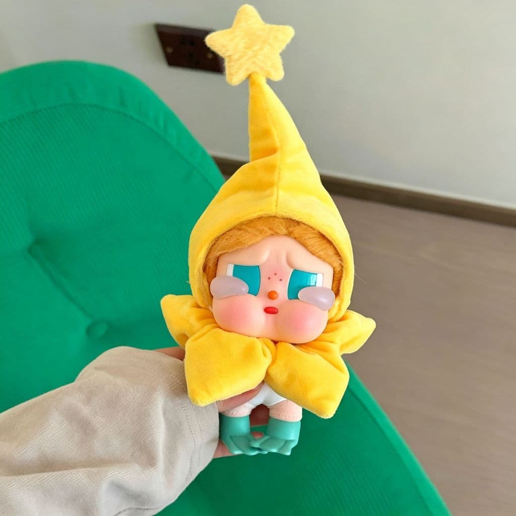 Crybaby Roupas de bebê Nightcap Star Travesseiro Substituição de roupas universais Uma duas três gerações Labubu dimoo R