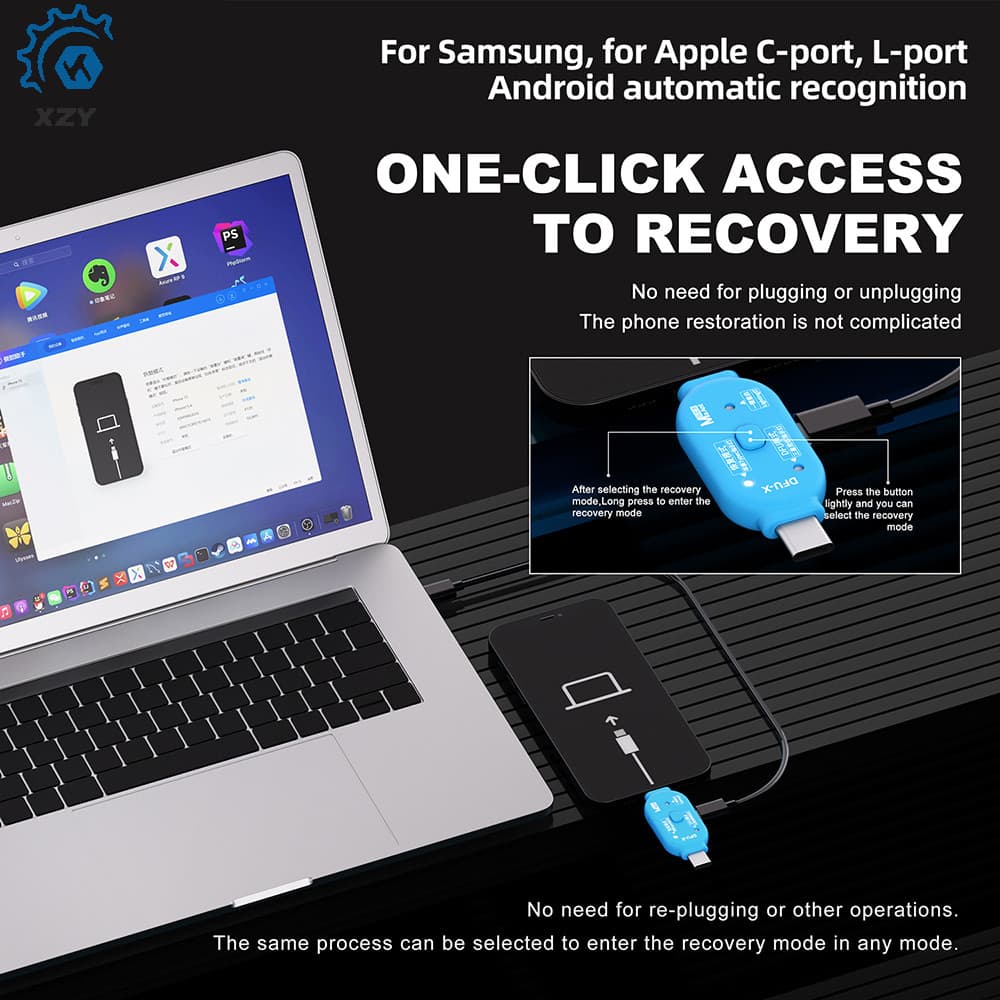 Dispositivo Piscante DFU-X Para Computador Piscando Suporta Entrada Com Um Clique No Modo iPhone iPad Android
