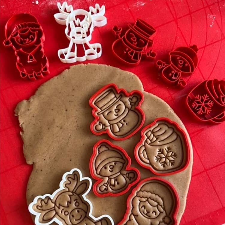 Cortadores de biscoitos natalinos natal divertido