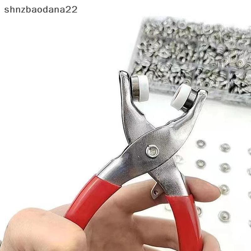 [Shnzd] Conjuntos De Ferramentas De Kit De Fixadores De Pressão , Anéis De Botões De Metal Com Alicate De Fixação , Pren