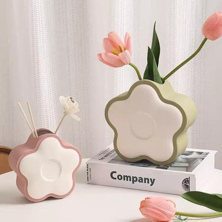 Vaso decorativo, ins High-End bonito arranjo de flores estilo nórdico ins vaso de cerâmica ornamentos decorativos, ornam