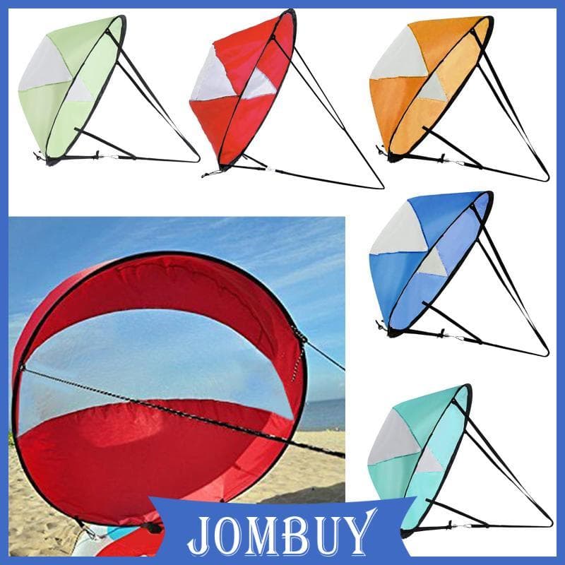 [Jombuy] Vela De Caiaque , Dobrável Com Bolsa De Armazenamento E Janela Transparente Vento Durável Adequado Para Caiaque