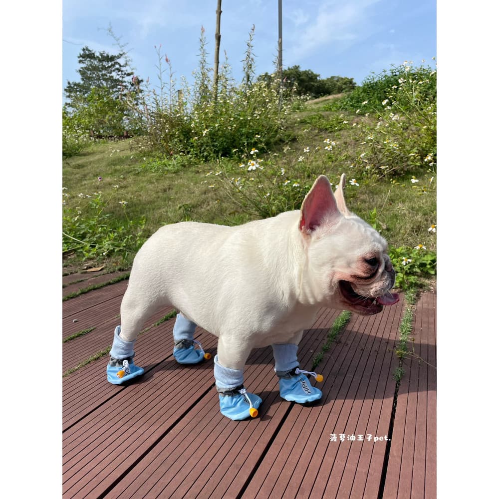 Novo estilo para animais de estimação antiderrapante dupla camada sapatos para cães grandes corda retrátil sapatos anti-