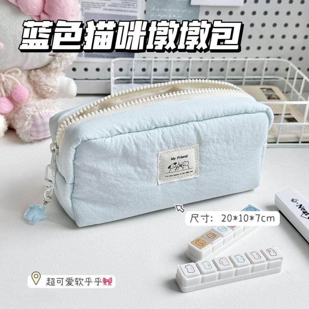 Estojo Dun ins Estojo de lápis de grande capacidade Coreano Feminino Novo estilo Caixa de papelaria de alto valor Menina
