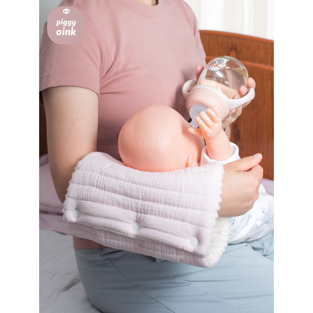 Pig Hum Bebê Leve Puro Algodão Gaze Travesseiro de Amamentação Removível Lavável Multifuncional Fleece-Fleece Braço Trav