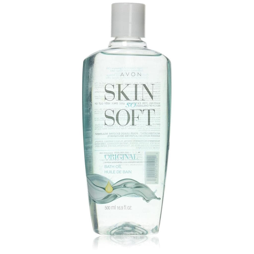 AVON Óleo de Banho So Soft Original para Mulheres, Óleo Corporal Hidratante com Óleo de Jojoba para Pele Seca, 16,9 fl o
