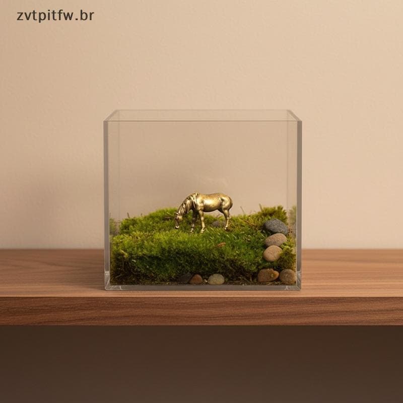 ZVT Estatueta De Cavalo De Latão Antigo , Animal Do Zodíaco De Cobre , Decoração De Mesa De Feng Shui Em Miniatura BR