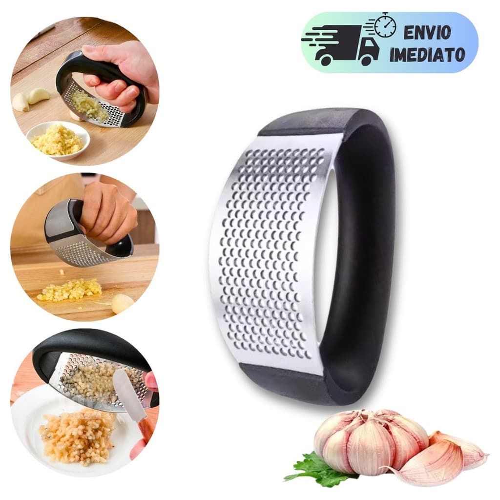 AMASSADOR DE ALHO INOX MANUAL MOEDOR DE TEMPEROS ESMAGADOR PARA COZINHA UTENSÍLIO CULINÁRIO