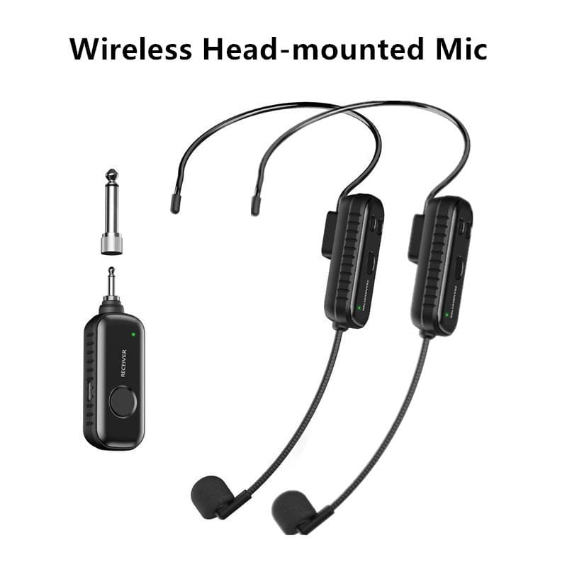 Transmissor Receptor De Microfone De Fone De Ouvido Sem Fio 2.4G Para Sistema PA De Guia Turístico Do Professor