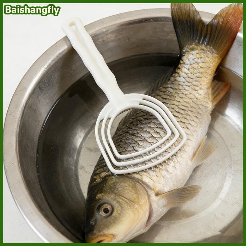baishangfly Raspador De Carne De Plástico Manual Portátil Removedor De Escamas De Peixe Osso Branco Para Fácil Ferrament