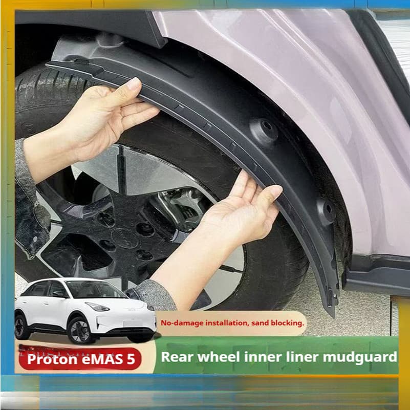 Adequado para o protetor interno contra respingos das rodas traseiras do carro Geely EX2 Proton eMAS 5.