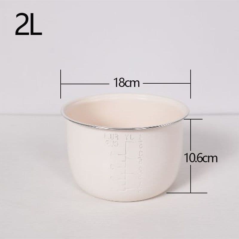 Forro de panela de arroz 2L litro esmalte cerâmico antiaderente forro de panela interna acessórios de panela de pressão