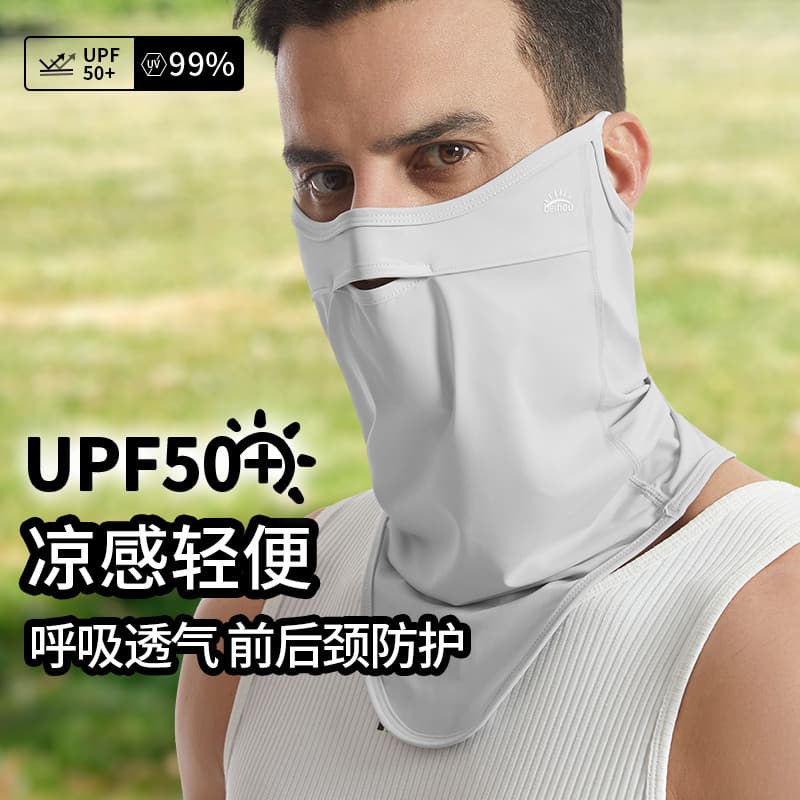 Máscara protetora solar masculina rosto cheio Anti-ultravioleta pescoço proteção pescoço pára-sol condução ciclismo véu