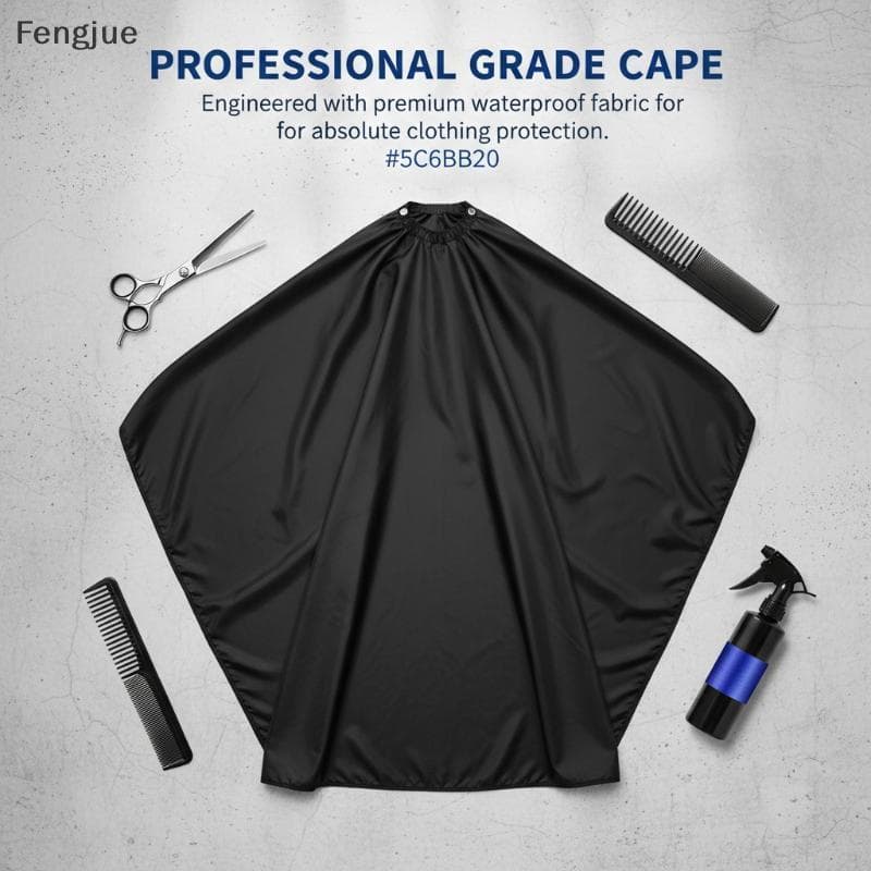 Fengjue Capa De Corte De Cabelo Para Cabeleireiro Profissional Com Fecho De Pressão Ajustável Barbeiro Salão De Beleza 1