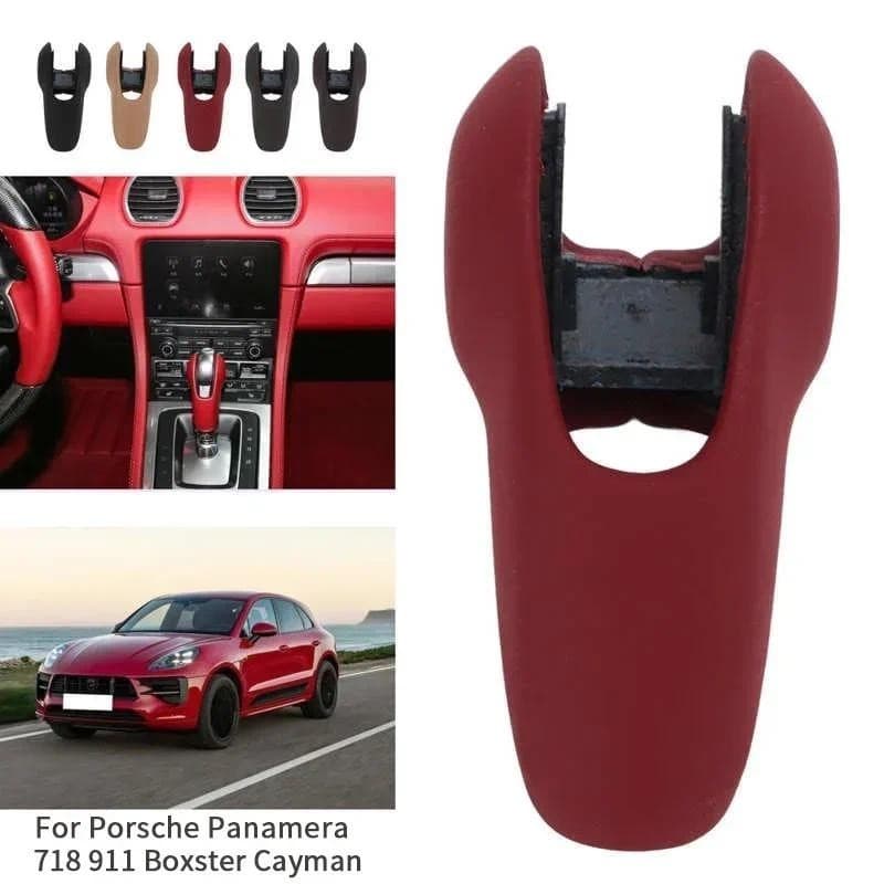 Para Porsche Panamera 718 911 Boxster Cayman Acessório Interior Do Carro Botão De Mudança De Engrenagem Capa Guarnição S