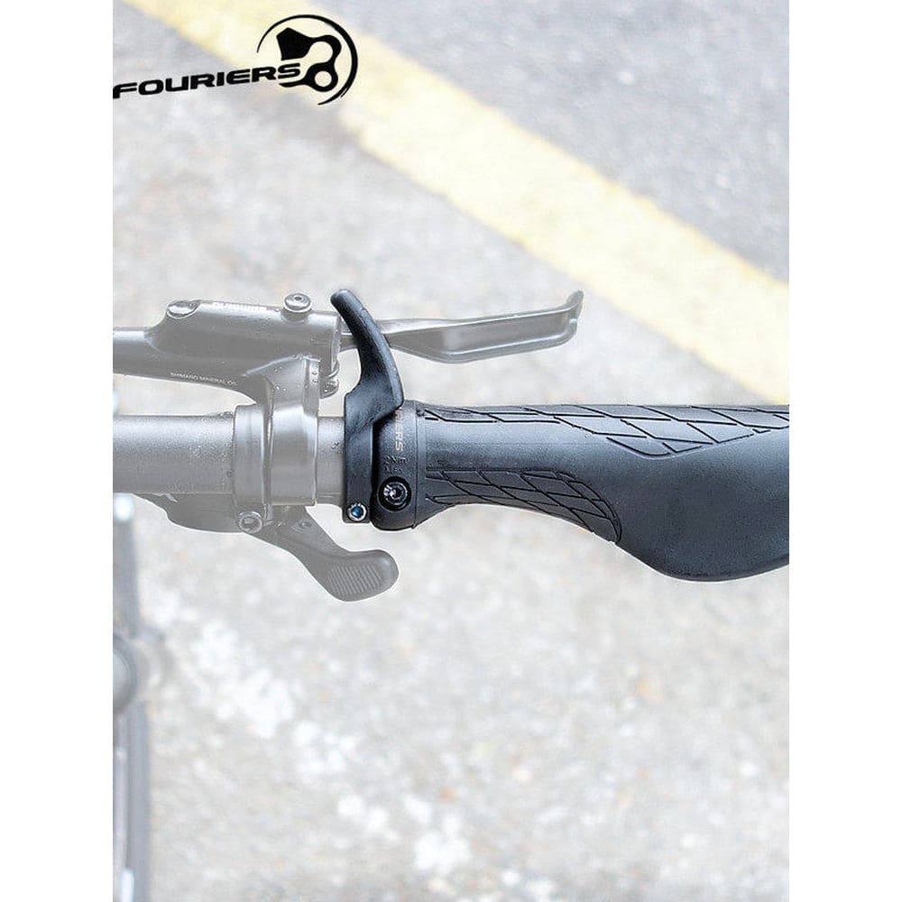 FOURIERS/FOURIERS Mountain Bike Plástico Alça Capa Bezerro Chifre Absorção de Choque Aperto Confortável para Bicicleta