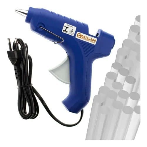 Kit Pistola Aplicador G-250 + 1kg Bastões Cola Quente 11mm