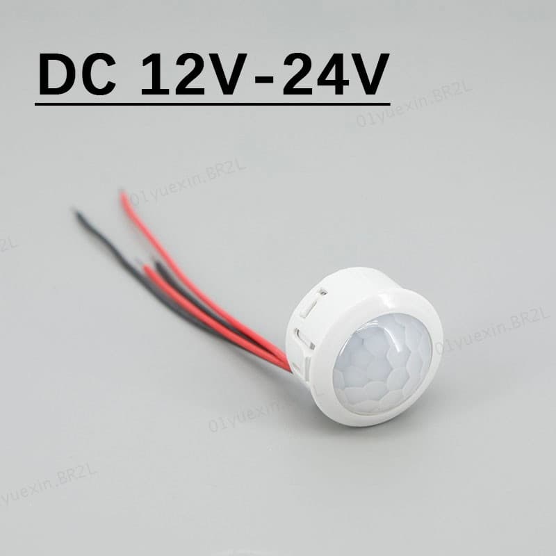 DC 12V 24V Automático PIR Sensor De Movimento Infravermelho Detector De Corpo Humano Lâmpada Inteligente Interior Extern