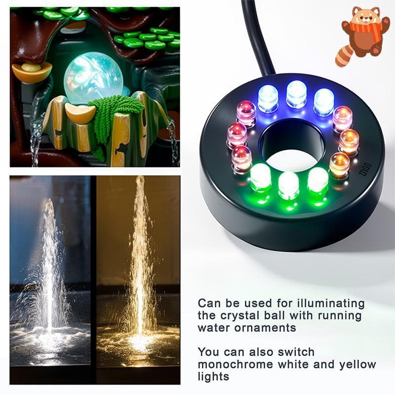 [AP] Mini Motor Sem Escova Portátil Bomba De Água Submersível Ultrassilenciosa Com Fontes De Aquário Luz Led TH