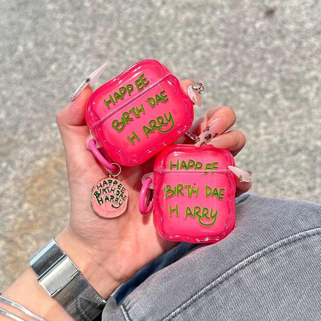 Adequado para AirPods 1 2 3 4 Pro2, capa protetora para fones de ouvido em TPU macio com design criativo de bolo, embala