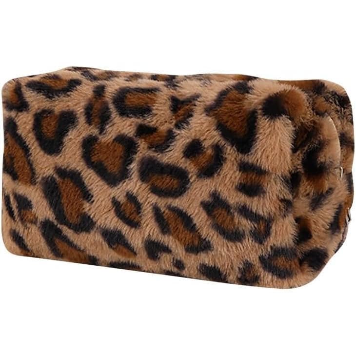 Bolsa de maquiagem de grande capacidade, bolsa de pelúcia, bolsa de cosméticos, bolsa macia, bolsa de viagem fofa, ou