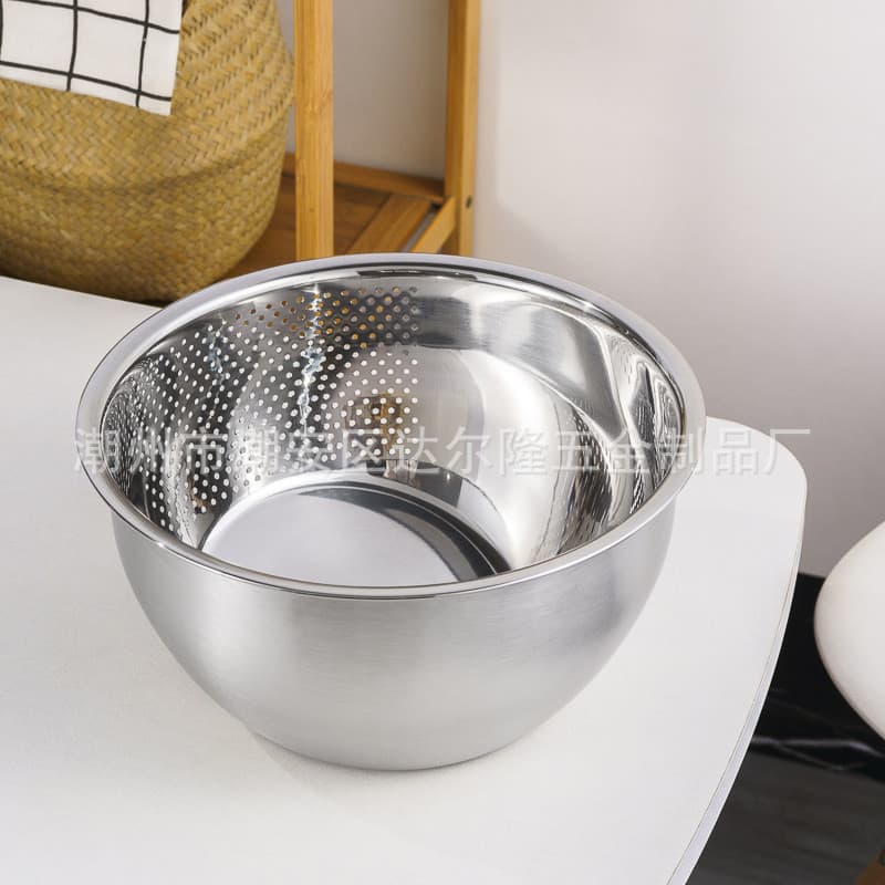 304 aço inoxidável cozinha doméstica peneira de arroz cesta de drenagem frutas vegetais arroz lavagem vegetal ferramenta