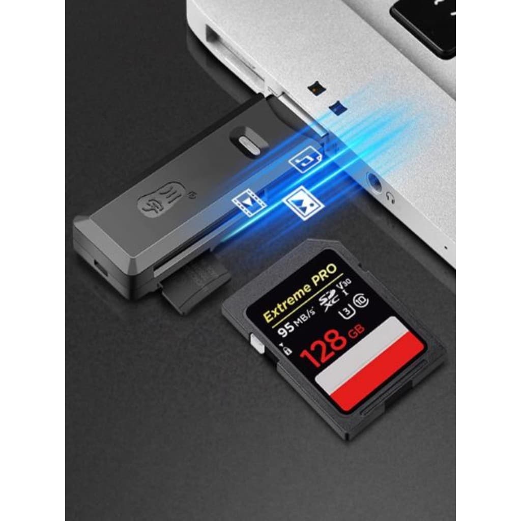 Leitor de cartão dois em um USB SD TF Leitor de cartão Micro SD TF Leitor de cartão de carro de computador