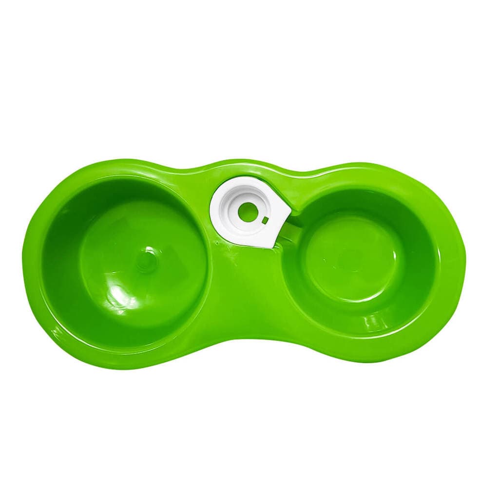 Tigela Dupla Água e Ração Verde