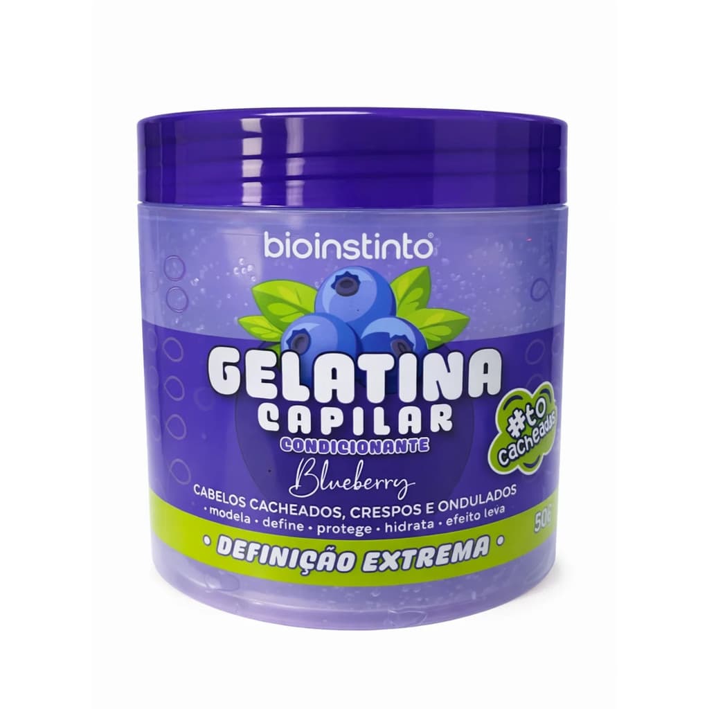 Gelatina Capilar Condicionante Blueberry 500g