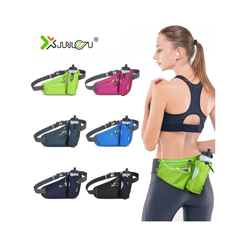Bolsa de cintura para corrida com posição de garrafa de água dedicada verão esportes feminino copo de água bolsa para ce