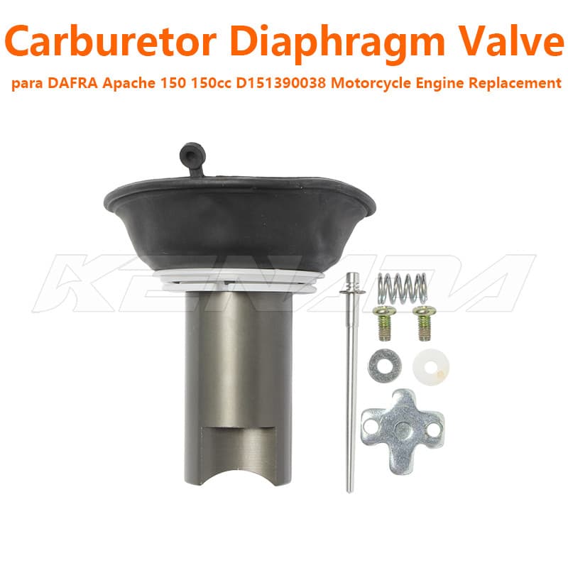 Válvula Pistom A Vácuo Diafragma Carburador Moto Dafra Apache 150cc TVS RTR Código ReposiçãoOEM D151390038