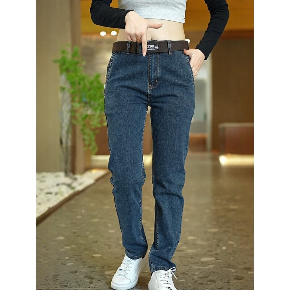 Calças de brim masculinas azul cinza Retro na moda americano calças All-Match primavera outono calças masculinas calças