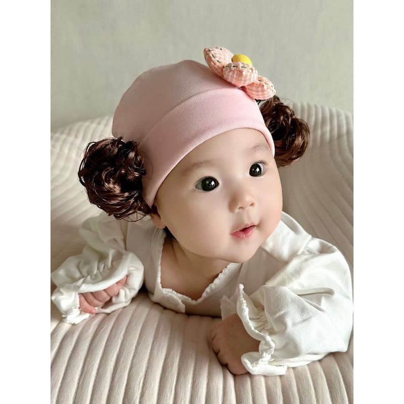 Feminino bebê primavera outono chapéu bonito Super bonito princesa peruca chapéu grande elástico bebê Fetal chapéu bebê