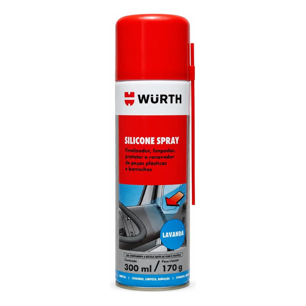 Silicone Spray Lavanda Renovador Plástico 300ml / 170g Würth