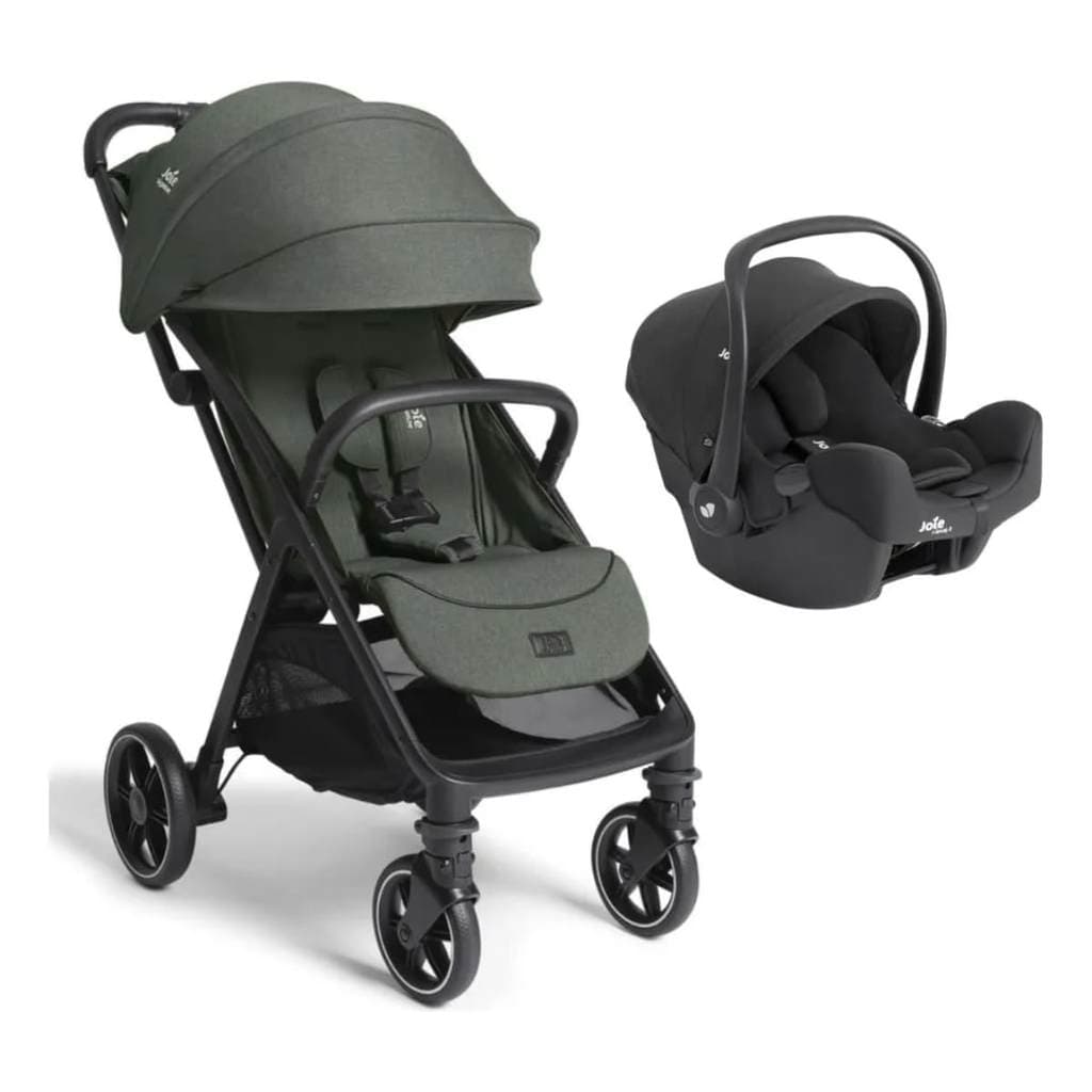 Carrinho de Bebê Parcel LX Evergreen + Bebê Conforto I-Snug Raven  – Joie RS