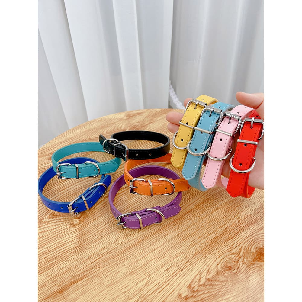 Coleira para cães e gatos, coleira para cães e gatos, corrente para animais de estimação, coleira pequena, tamanho médio