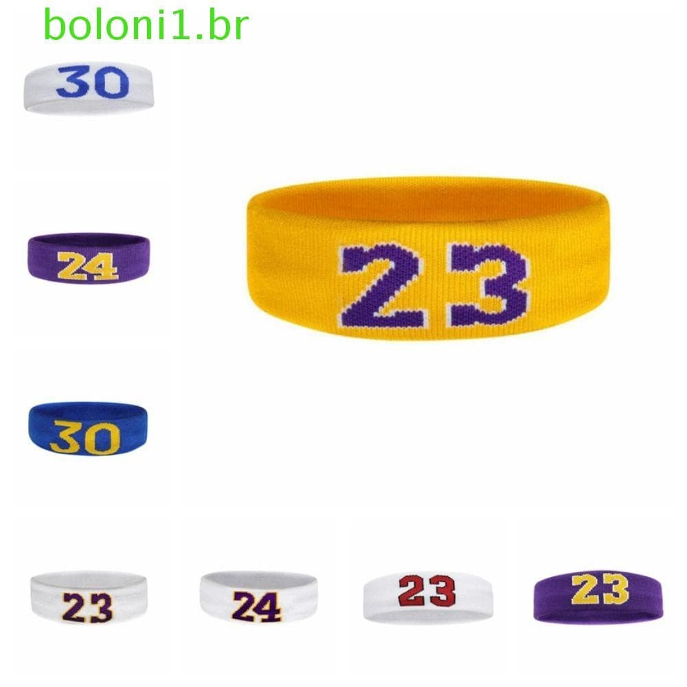BOLONI Faixa De Cabeça Esportiva , De Basquete De Algodão Elástico Corrida Absorvente De Suor De Proteção