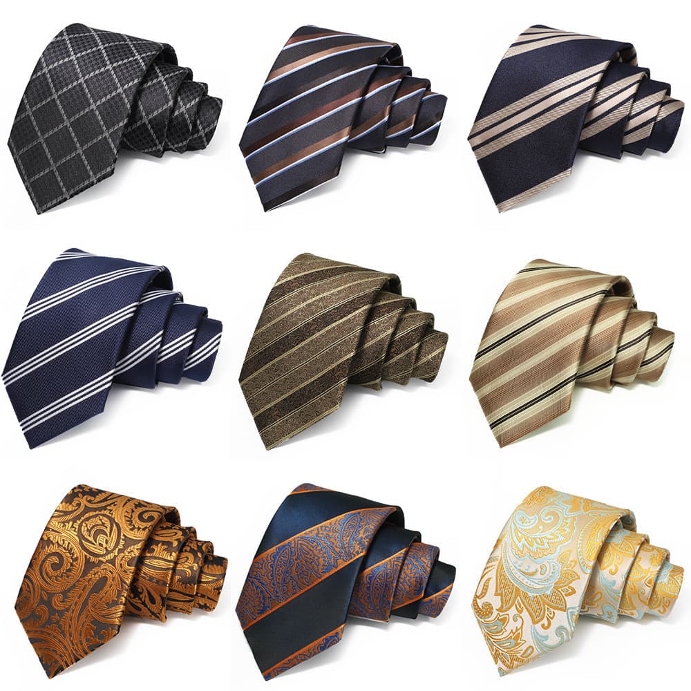 2026 novo estilo gravata masculina poliéster gravata de mão masculina 8cm Jacquard High-End gravata Yanzhou20260827