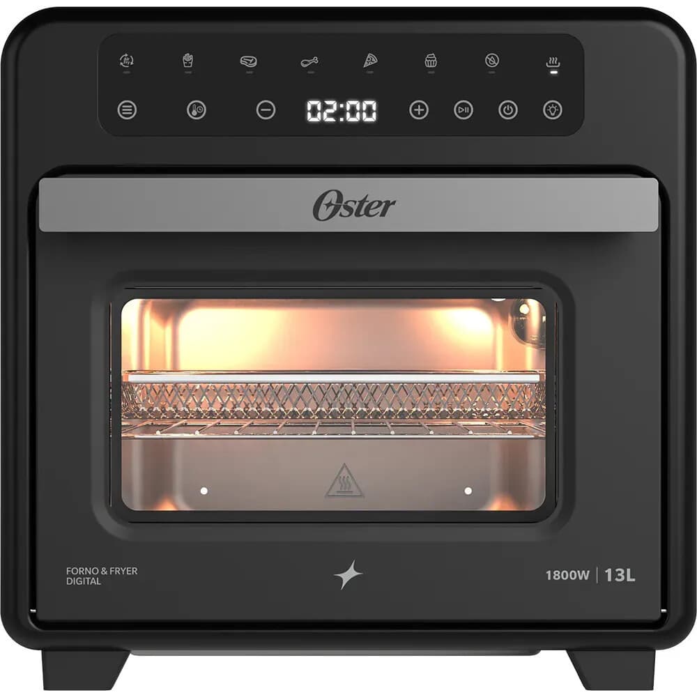 Forno e Fryer 13L Oster Digital Pro 8 em 1