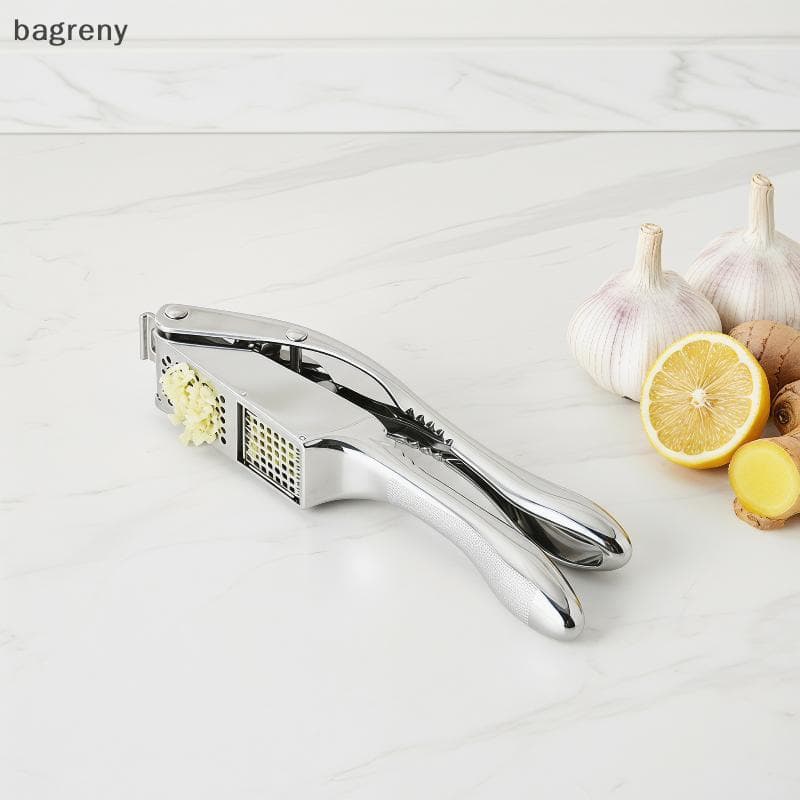 [bagreny] Prensa De Gengibre E Alho 2 Em 1 , Liga De Alumínio , Alça Ergonômica , Triturador Manual Para Cozinha Domésti