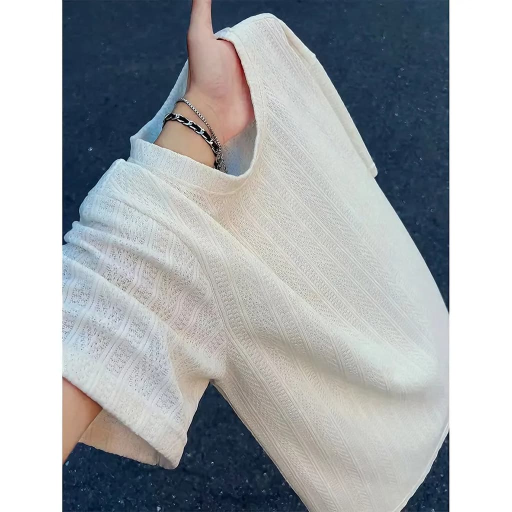 Estilo americano estilo dinheiro antigo trigo orelha padrão de manga curta masculino verão ventilação respirável frente