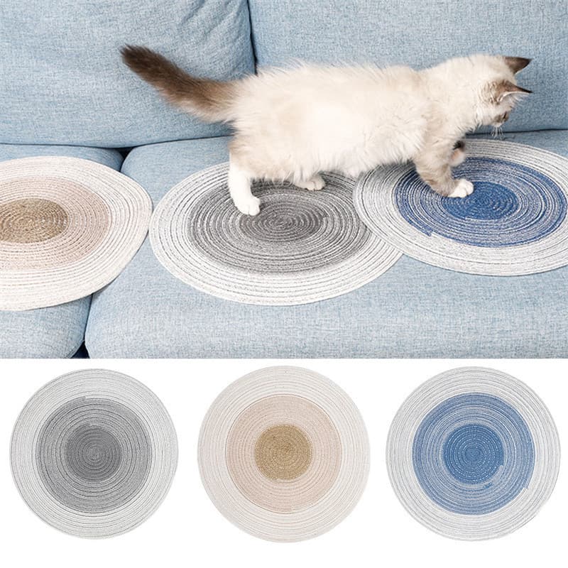Tapete Arranhador para Gatos em Algodão Resistente a Arranhões, Almofada para Afiar Garras de Gatos no Verão