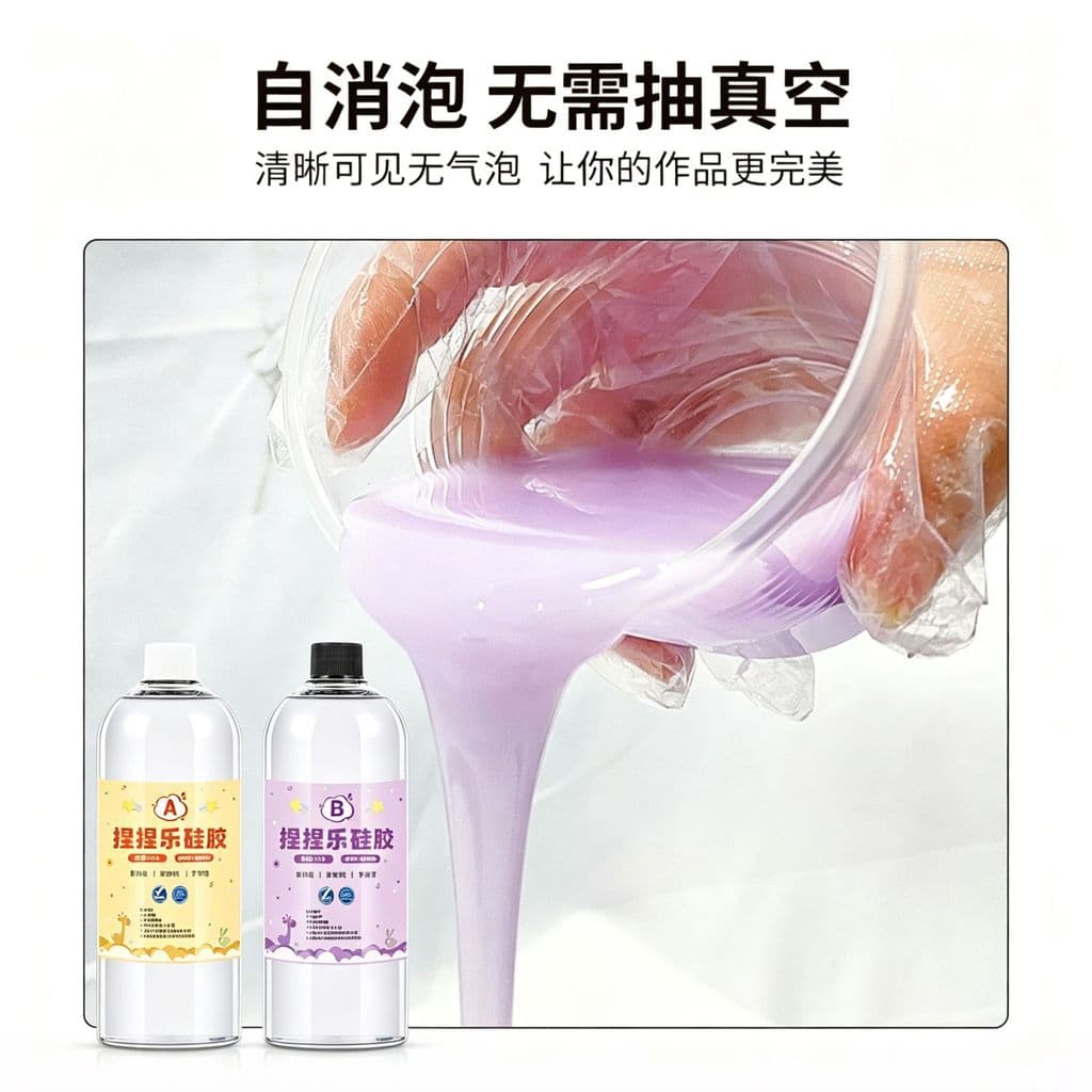 Guangdong Jinhua Silicone Pitada Cola DIY Pop Descompressão Recuperação Lenta Creme Lama Pitada Música ab Cola DKBP