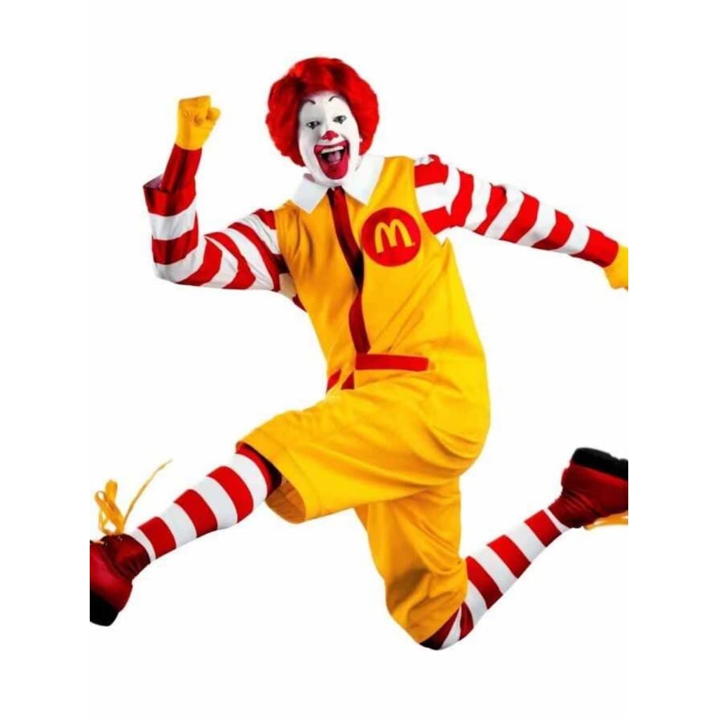 McDonald's Tio Palhaço Terno Crianças Macacão de Bebê Adulto Masculino Feminino Casal Role Playing Suit