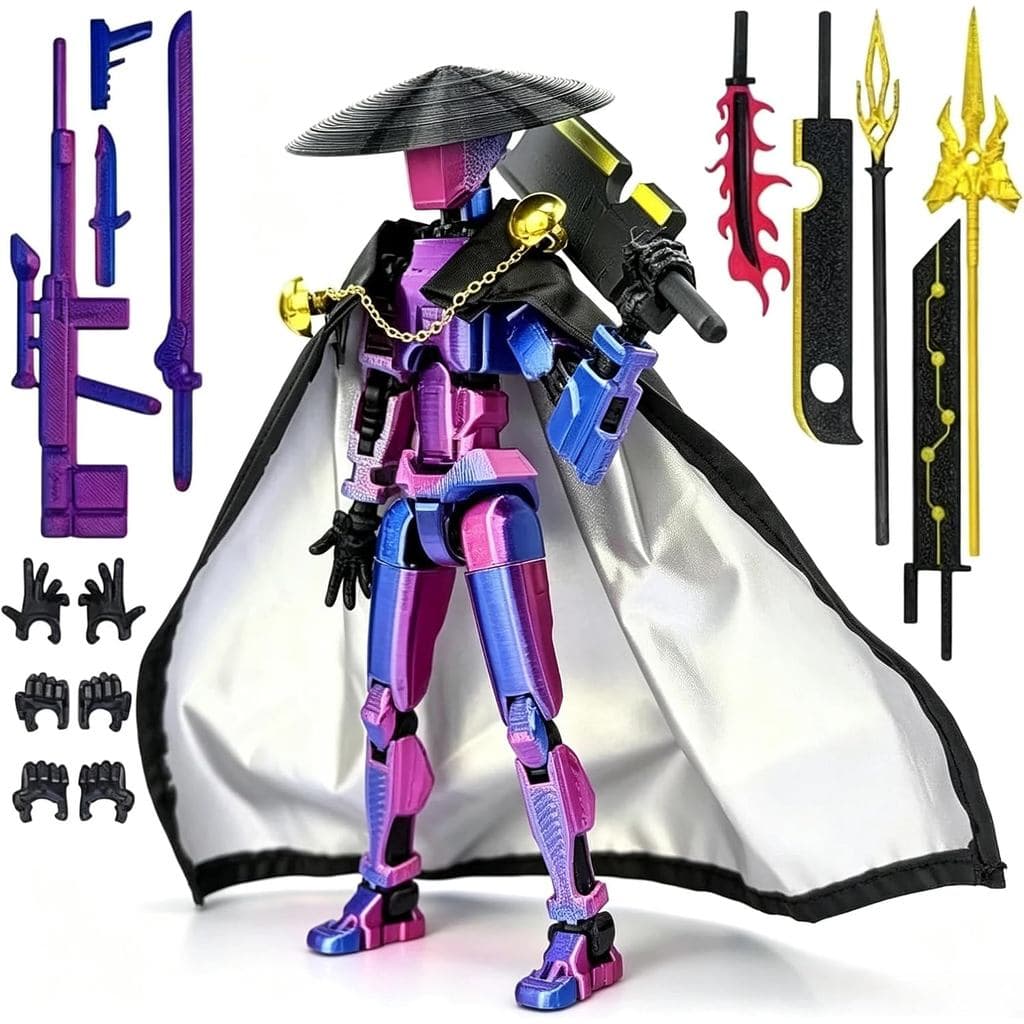 Figura de Ação Titan13, Figura de Ação Robô13 Montada, Figura Móvel Multiarticulada Impressa em 3D, Brinquedo Robô Posáv