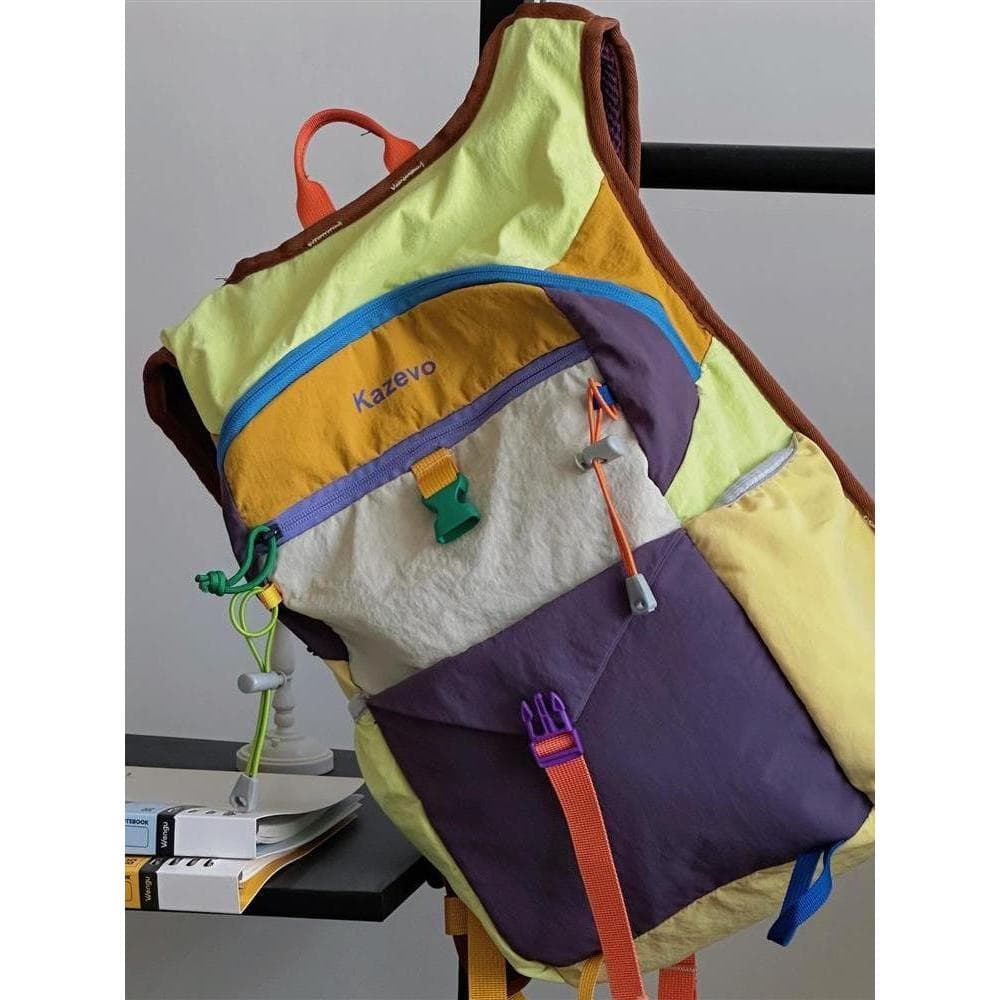 Caminhadas mochila novo estilo caminhadas ao ar livre saco feminino dopamina nicho ins saco de viagem lazer All-Match ci