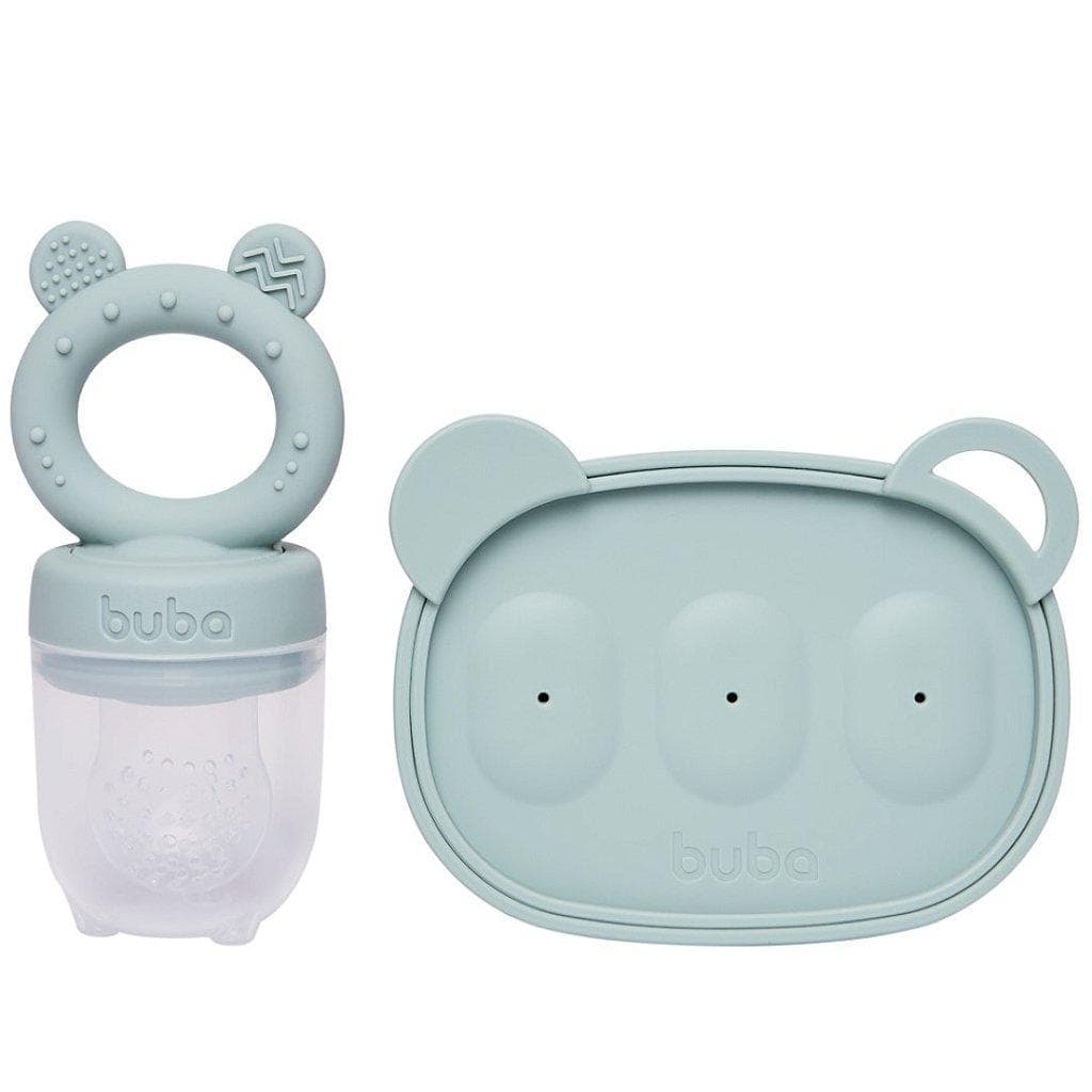 Kit Porta Frutinhas Buba Forminha Em Silicone Verde