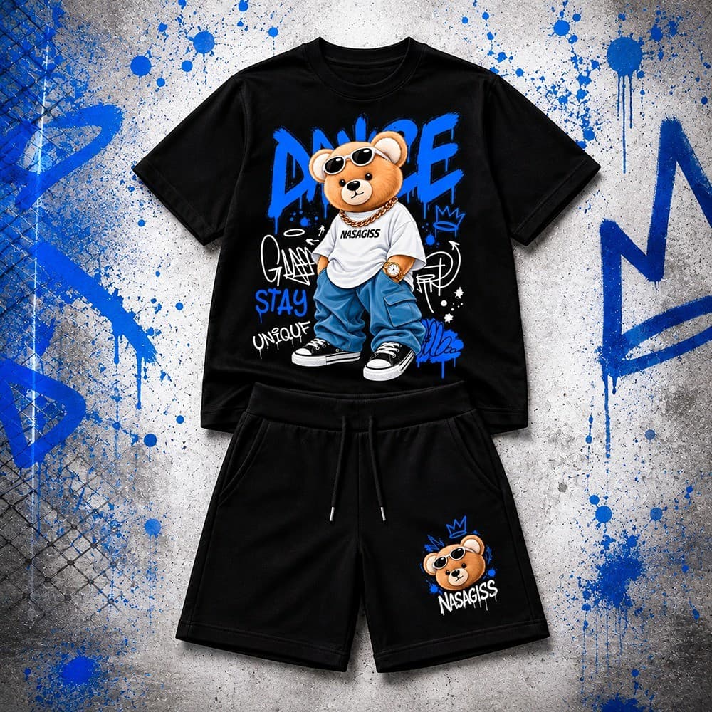 Kit infantil Conjunto Masculino Camsia Conjunto Infantil Kit Conjunto infantil Bermuda + Camisa Kids