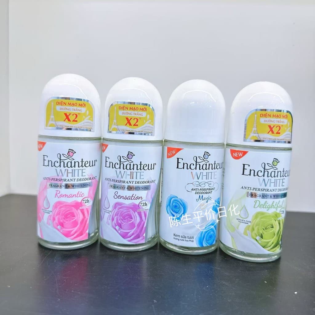 Vietnam Original Enchanteur Enchanteur Axilas Roll-On Desodorante Antitranspirante Fragrância Duradoura 50ml
